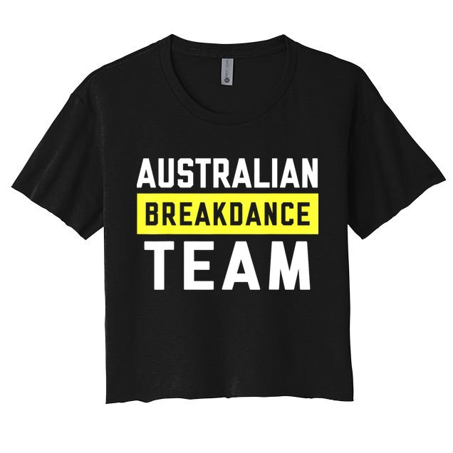 Australian Breakdancing Costume Team Break Dancer Matching Women's Crop Top Tee