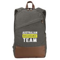 Australian Breakdancing Costume Team Break Dancer Matching Cotton Canvas Backpack