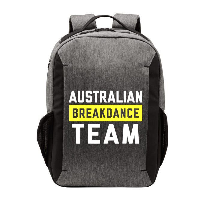 Australian Breakdancing Costume Team Break Dancer Matching Vector Backpack
