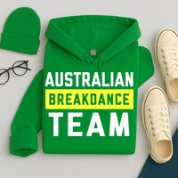 Australian Breakdancing Costume Team Break Dancer Matching Hoodie