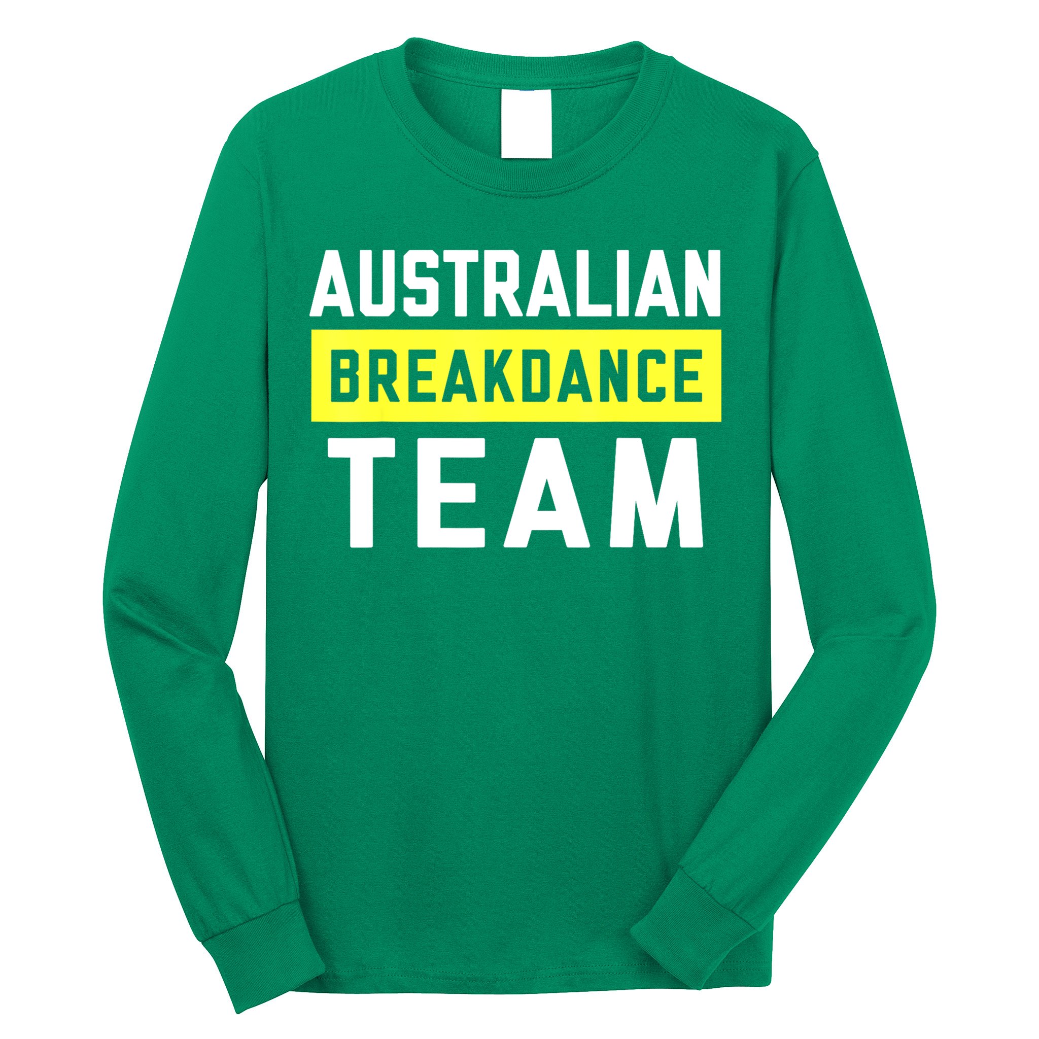 Australian Breakdancing Costume Team Break Dancer Matching Long Sleeve Shirt