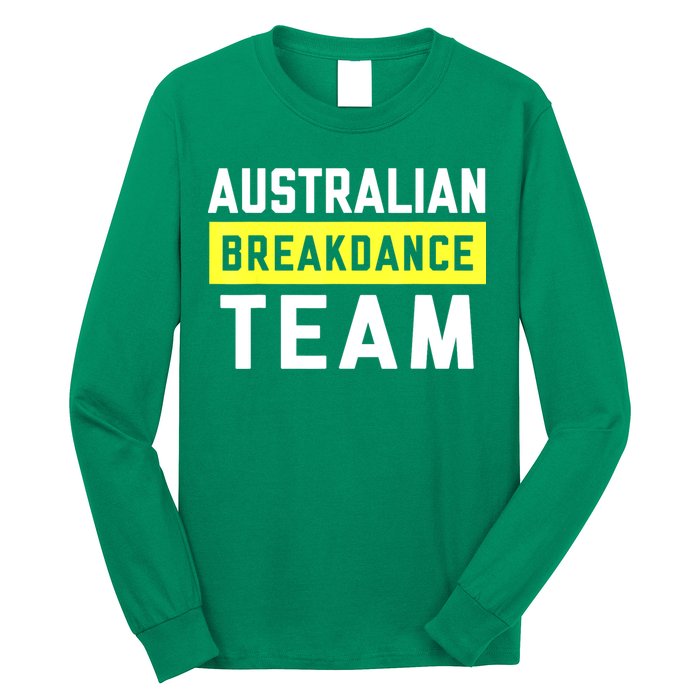 Australian Breakdancing Costume Team Break Dancer Matching Long Sleeve Shirt