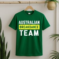 Australian Breakdancing Costume Team Break Dancer Matching T-Shirt