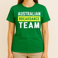 Australian Breakdancing Costume Team Break Dancer Matching T-Shirt