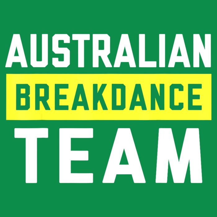 Australian Breakdancing Costume Team Break Dancer Matching T-Shirt