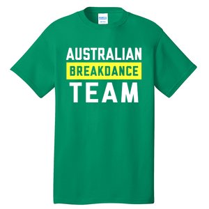 Australian Breakdancing Costume Team Break Dancer Matching Tall T-Shirt