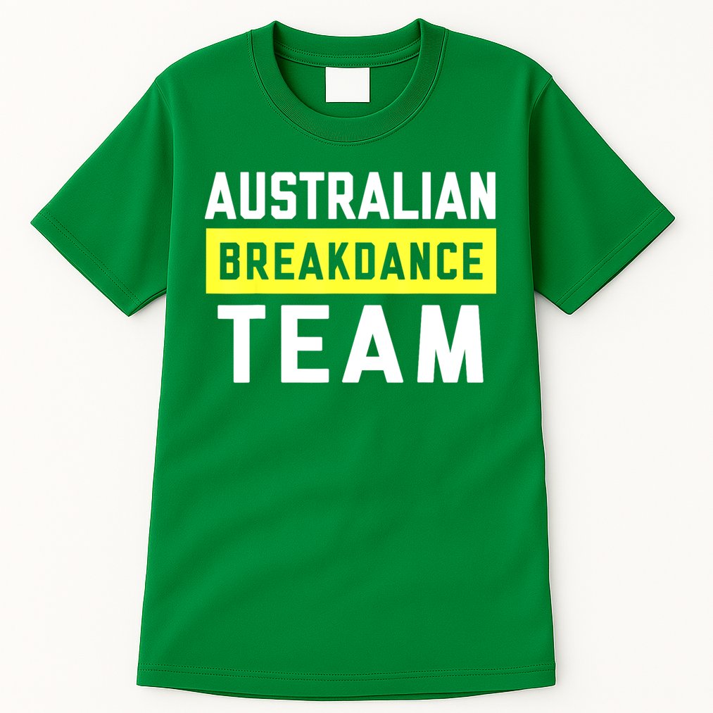 Australian Breakdancing Costume Team Break Dancer Matching Tall T-Shirt