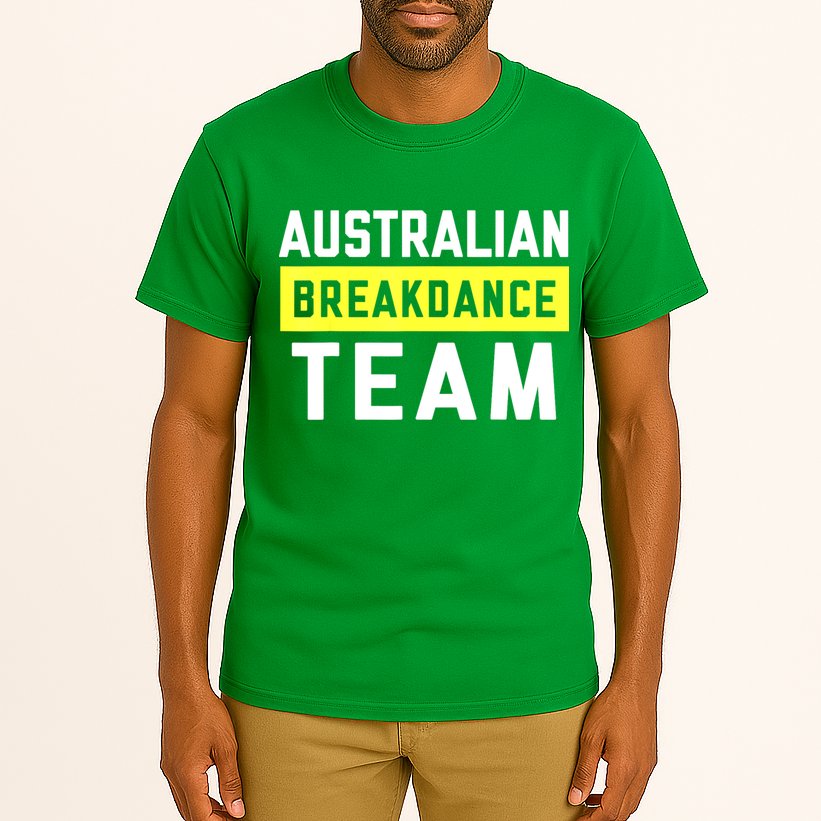 Australian Breakdancing Costume Team Break Dancer Matching Tall T-Shirt
