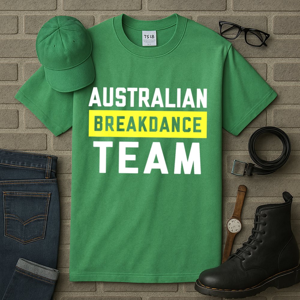 Australian Breakdancing Costume Team Break Dancer Matching Tall T-Shirt