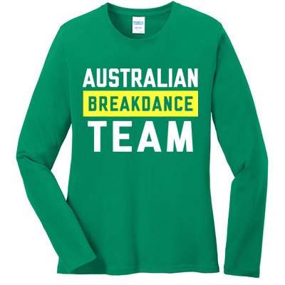 Australian Breakdancing Costume Team Break Dancer Matching Ladies Long Sleeve Shirt