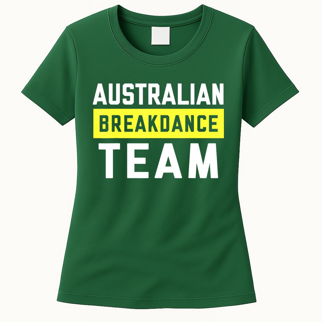 Australian Breakdancing Costume Team Break Dancer Matching Womens T-Shirt