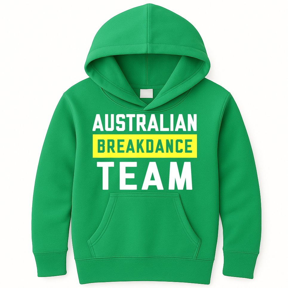 Australian Breakdancing Costume Team Break Dancer Matching Kids Hoodie