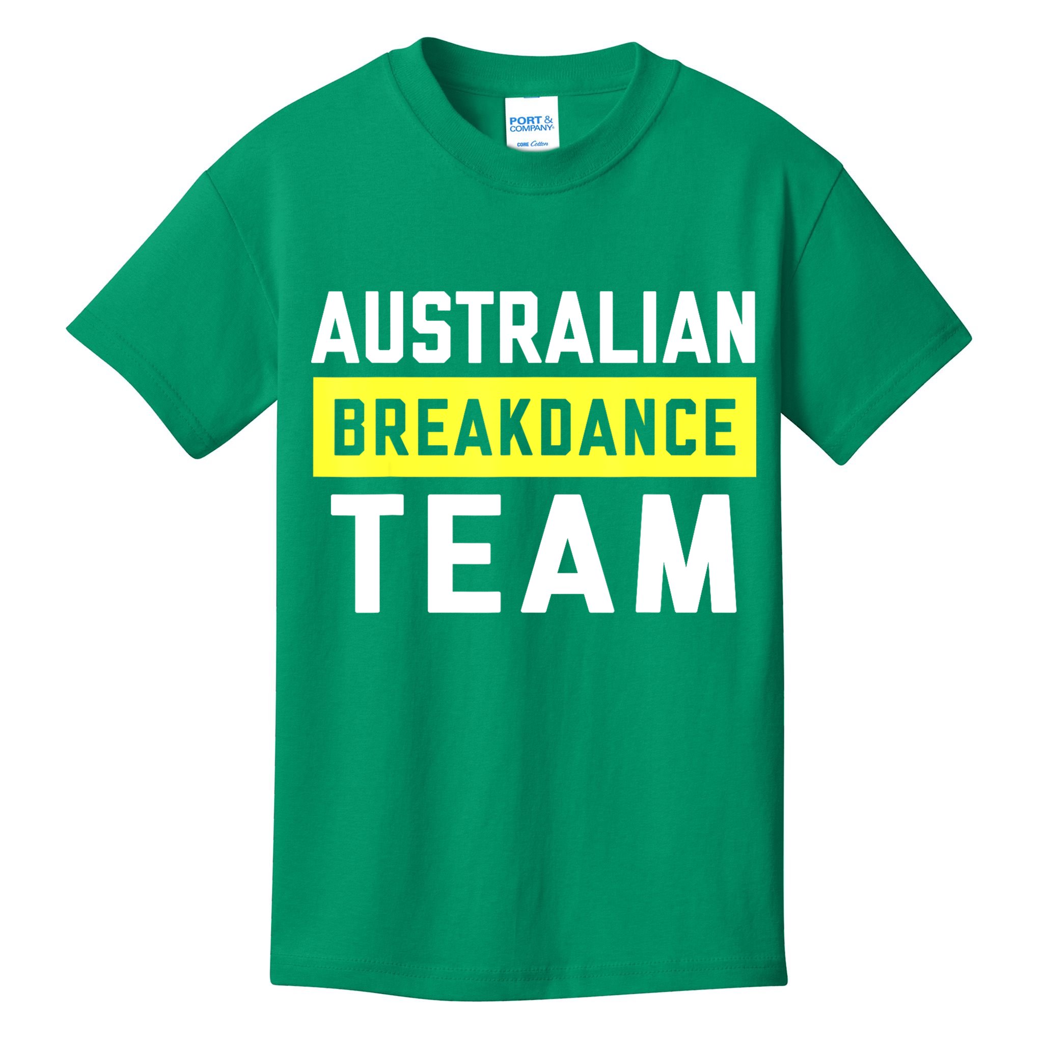 Australian Breakdancing Costume Team Break Dancer Matching Kids T-Shirt
