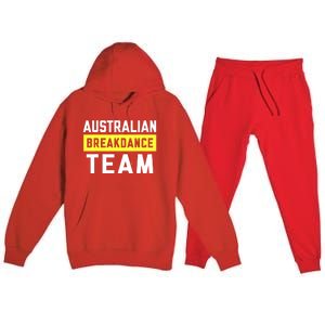 Australian Breakdancing Costume Team Break Dancer Matching Premium Hooded Sweatsuit Set