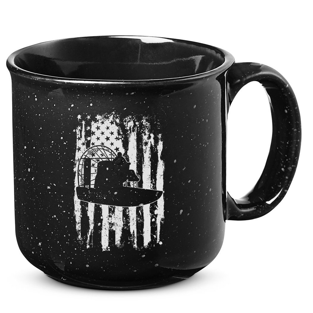 Airboat Boat Captain Gift 15oz Campfire Ceramic Mug