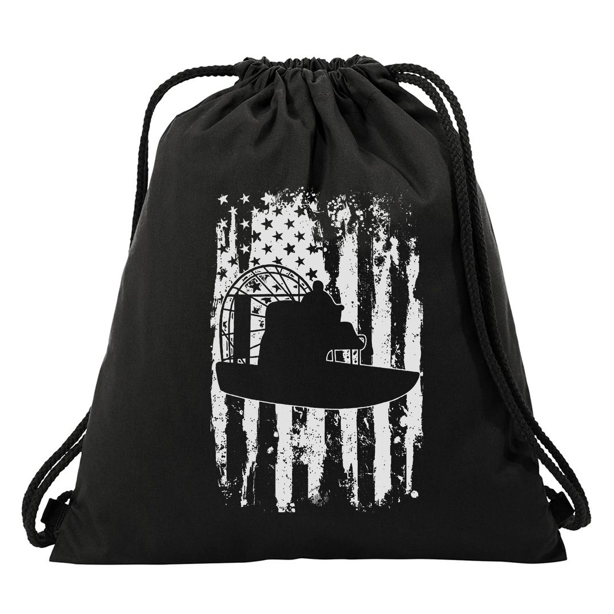 Airboat Boat Captain Gift Drawstring Bag