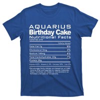 Aquarius Birthday Cake Nutrition Facts Gift T-Shirt