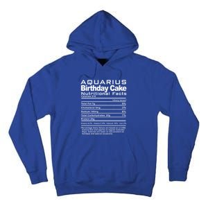 Aquarius Birthday Cake Nutrition Facts Gift Tall Hoodie