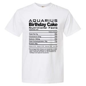 Aquarius Birthday Cake Nutrition Facts Gift Garment-Dyed Heavyweight T-Shirt