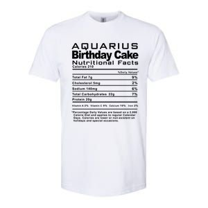 Aquarius Birthday Cake Nutrition Facts Gift Softstyle CVC T-Shirt