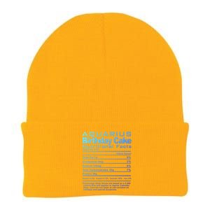 Aquarius Birthday Cake Nutrition Facts Gift Knit Cap Winter Beanie