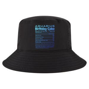 Aquarius Birthday Cake Nutrition Facts Gift Cool Comfort Performance Bucket Hat