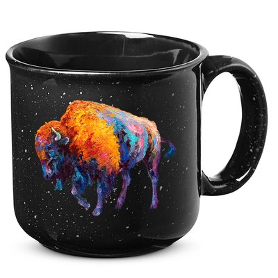 American Buffalo Cute Gift Buffalo Cute Gift American Bison Cute Gift Meaningful 15oz Campfire Ceramic Mug