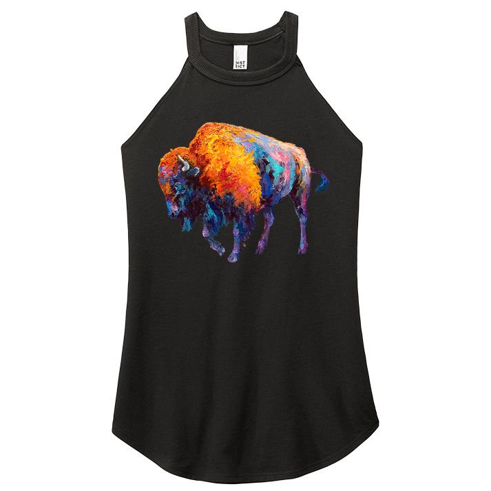 American Buffalo Cute Gift Buffalo Cute Gift American Bison Cute Gift Meaningful Women's Perfect Tri Rocker Tank