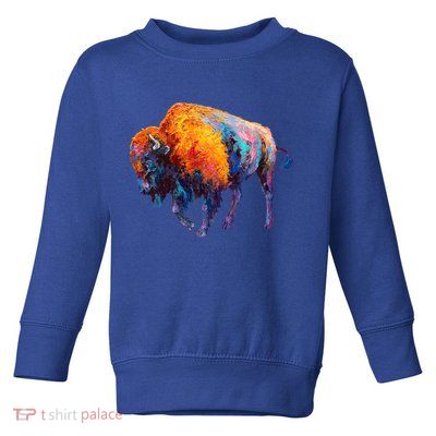 American Buffalo Cute Gift Buffalo Cute Gift American Bison Cute Gift Meaningful Toddler Sweatshirt