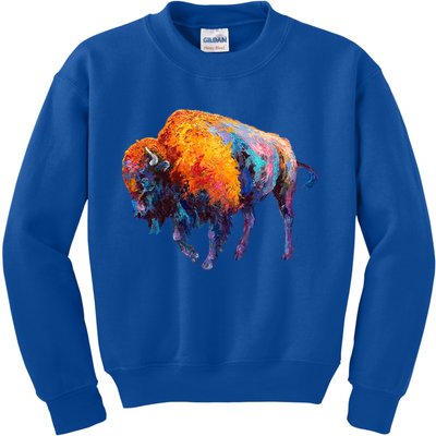 American Buffalo Cute Gift Buffalo Cute Gift American Bison Cute Gift Meaningful Kids Sweatshirt