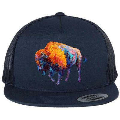 American Buffalo Cute Gift Buffalo Cute Gift American Bison Cute Gift Meaningful Flat Bill Trucker Hat