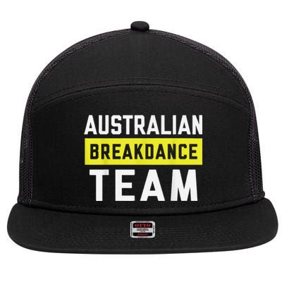 Australian Breakdancing Costume Team Break Dancer Matching 7 Panel Mesh Trucker Snapback Hat