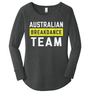 Australian Breakdancing Costume Team Break Dancer Matching Women's Perfect Tri Tunic Long Sleeve Shirt