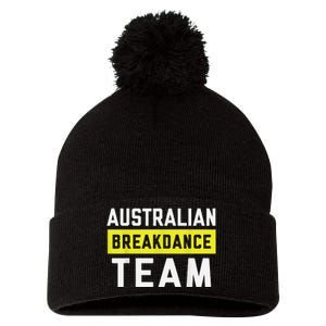 Australian Breakdancing Costume Team Break Dancer Matching Pom Pom 12in Knit Beanie