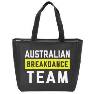 Australian Breakdancing Costume Team Break Dancer Matching Zip Tote Bag