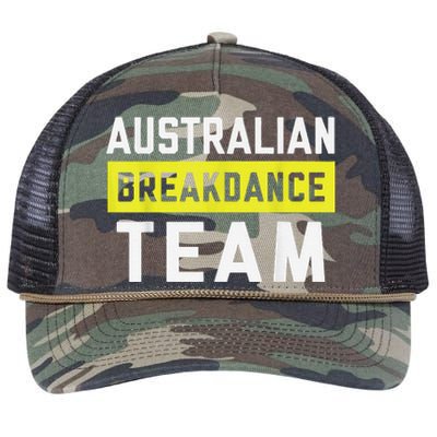 Australian Breakdancing Costume Team Break Dancer Matching Retro Rope Trucker Hat Cap