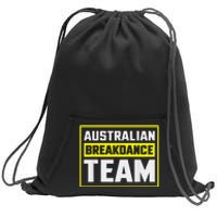 Australian Breakdance Costume Team Matching Sweatshirt Cinch Pack Bag