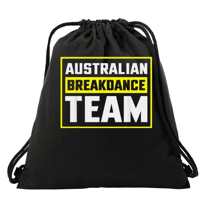 Australian Breakdance Costume Team Matching Drawstring Bag