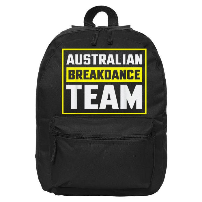 Australian Breakdance Costume Team Matching 16 in Basic Backpack