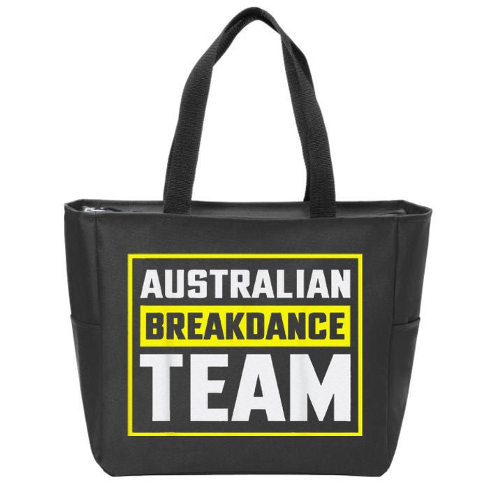 Australian Breakdance Costume Team Matching Zip Tote Bag