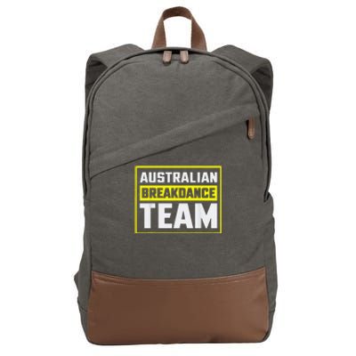 Australian Breakdance Costume Team Matching Cotton Canvas Backpack