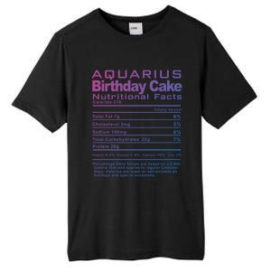 Aquarius Birthday Cake Nutrition Facts Gift Tall Fusion ChromaSoft Performance T-Shirt