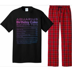 Aquarius Birthday Cake Nutrition Facts Gift Pajama Set