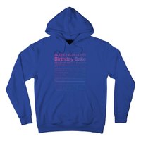 Aquarius Birthday Cake Nutrition Facts Gift Hoodie