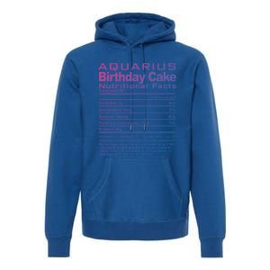 Aquarius Birthday Cake Nutrition Facts Gift Premium Hoodie