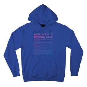 Aquarius Birthday Cake Nutrition Facts Gift Tall Hoodie