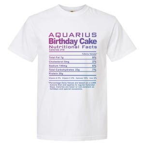 Aquarius Birthday Cake Nutrition Facts Gift Garment-Dyed Heavyweight T-Shirt