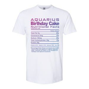 Aquarius Birthday Cake Nutrition Facts Gift Softstyle CVC T-Shirt