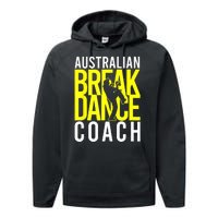 Australian Breakdance Coach Performance Fleece Hoodie