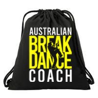 Australian Breakdance Coach Drawstring Bag